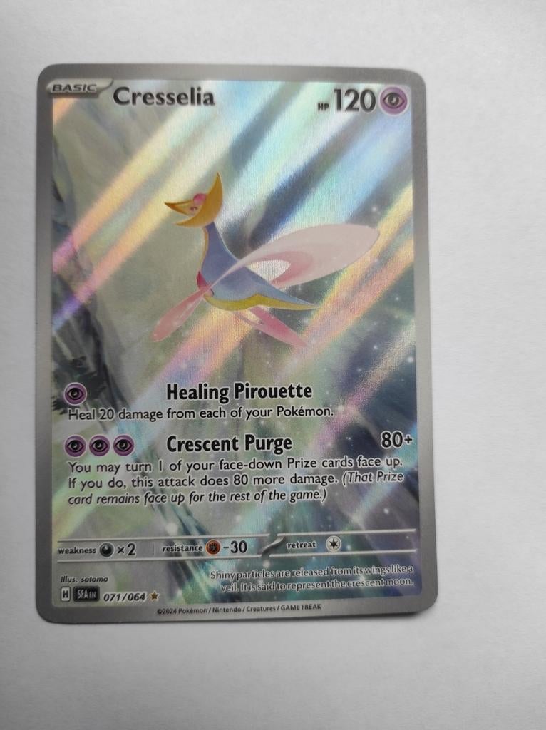 Cresselia 071/064 Holo Rare Pokémon Kaart, Ophalen of Verzenden, Zo goed als nieuw, Losse kaart, Foil