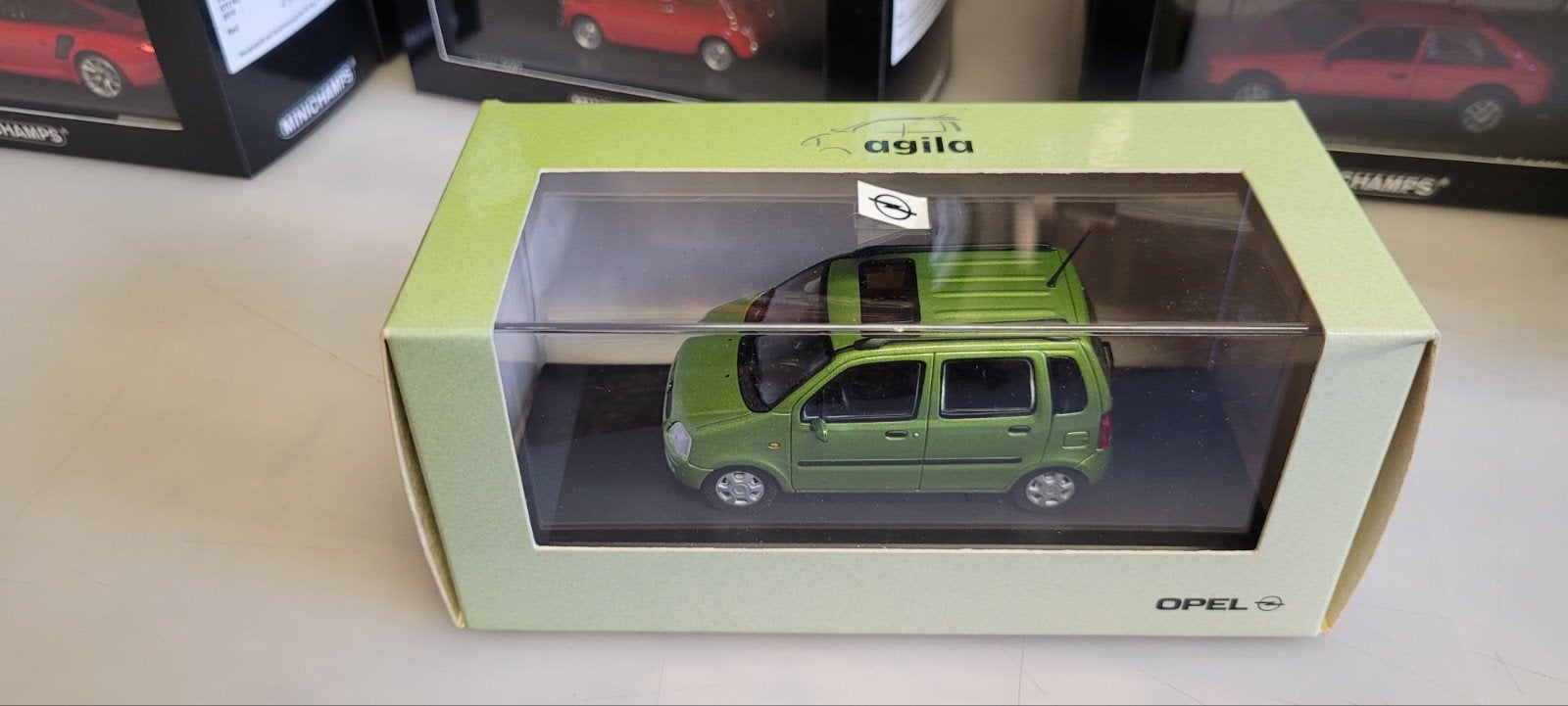 Minichamps Opel Agila, Hobby en Vrije tijd, Ophalen of Verzenden, Nieuw, Auto, MiniChamps