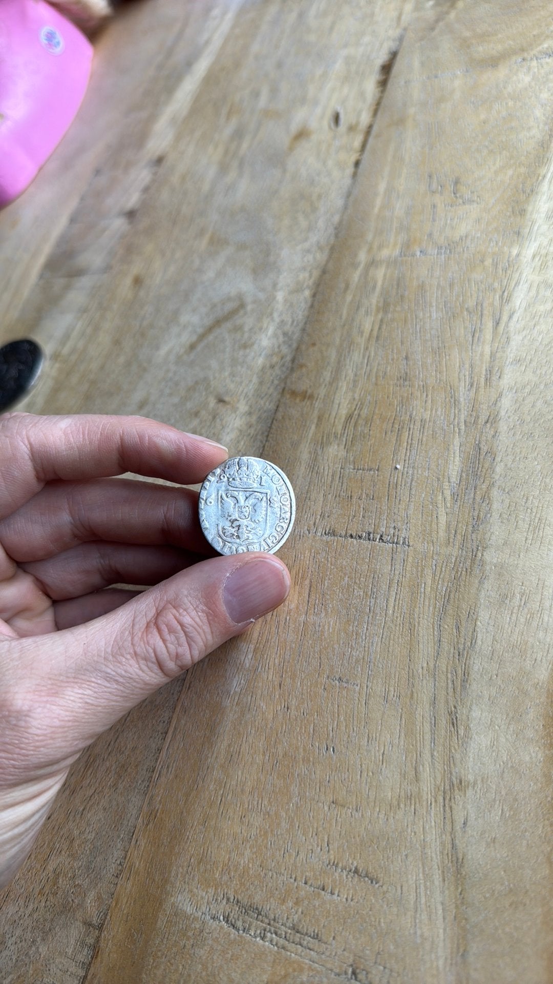 Oude 6 stuiver munt, Ophalen of Verzenden, Zo goed als nieuw, 17 tot 18, Dame