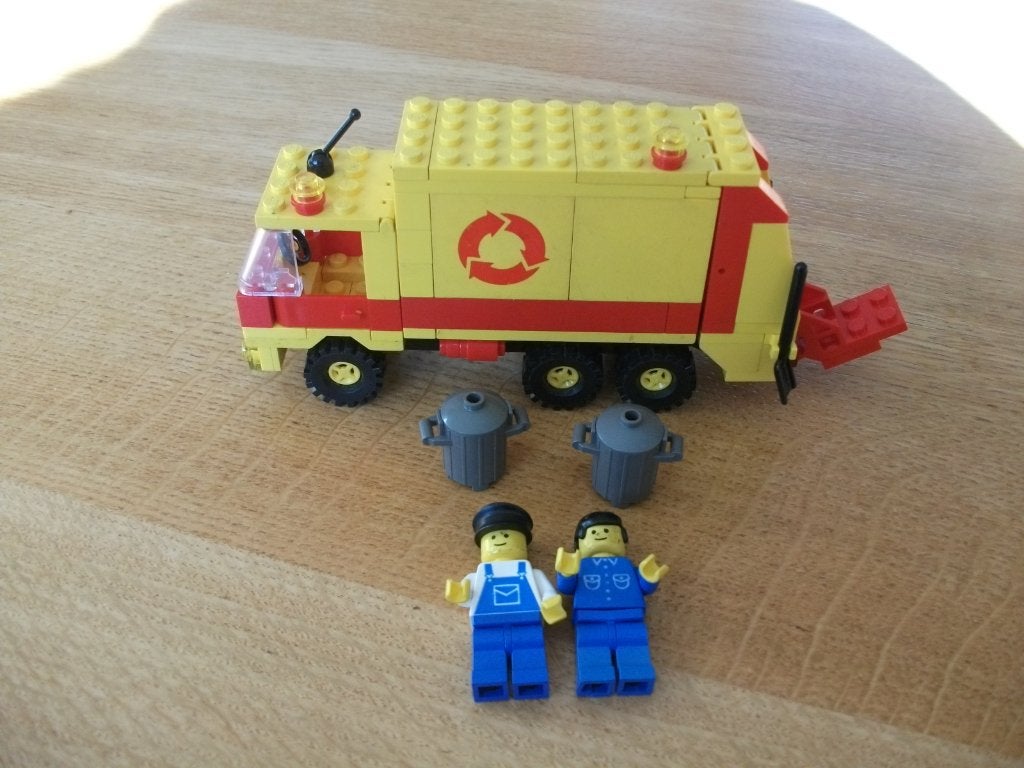 LEGO set 6693 Recylce Truck, Kinderen en Baby's, Speelgoed | Duplo en Lego, Gebruikt, Lego, Ophalen of Verzenden, Complete set