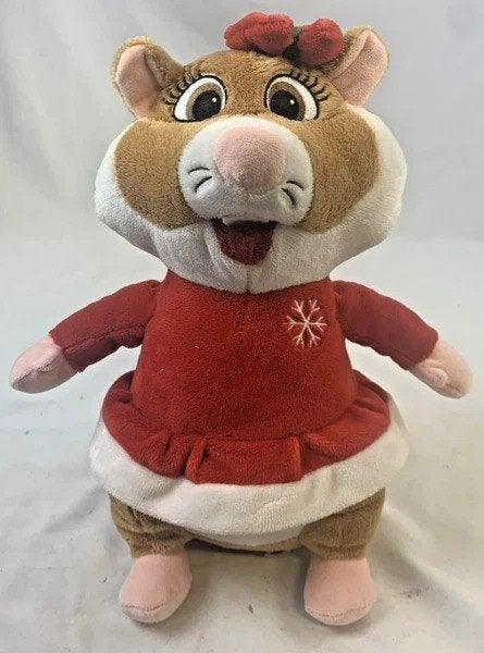 Albert Heijn Kerst hamster Knuffel Rood Jurkje Sneeuwvlok AH, Coolsingel 104, 3011 AG Rotterdam, Netherlands, Overige typen, Zo goed als nieuw