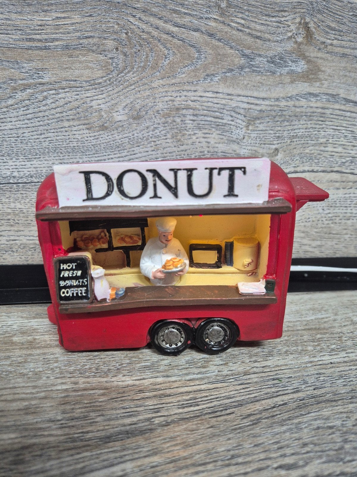 kerstdorp donut kraam verlicht kersthuisjes, Ophalen of Verzenden, Zo goed als nieuw