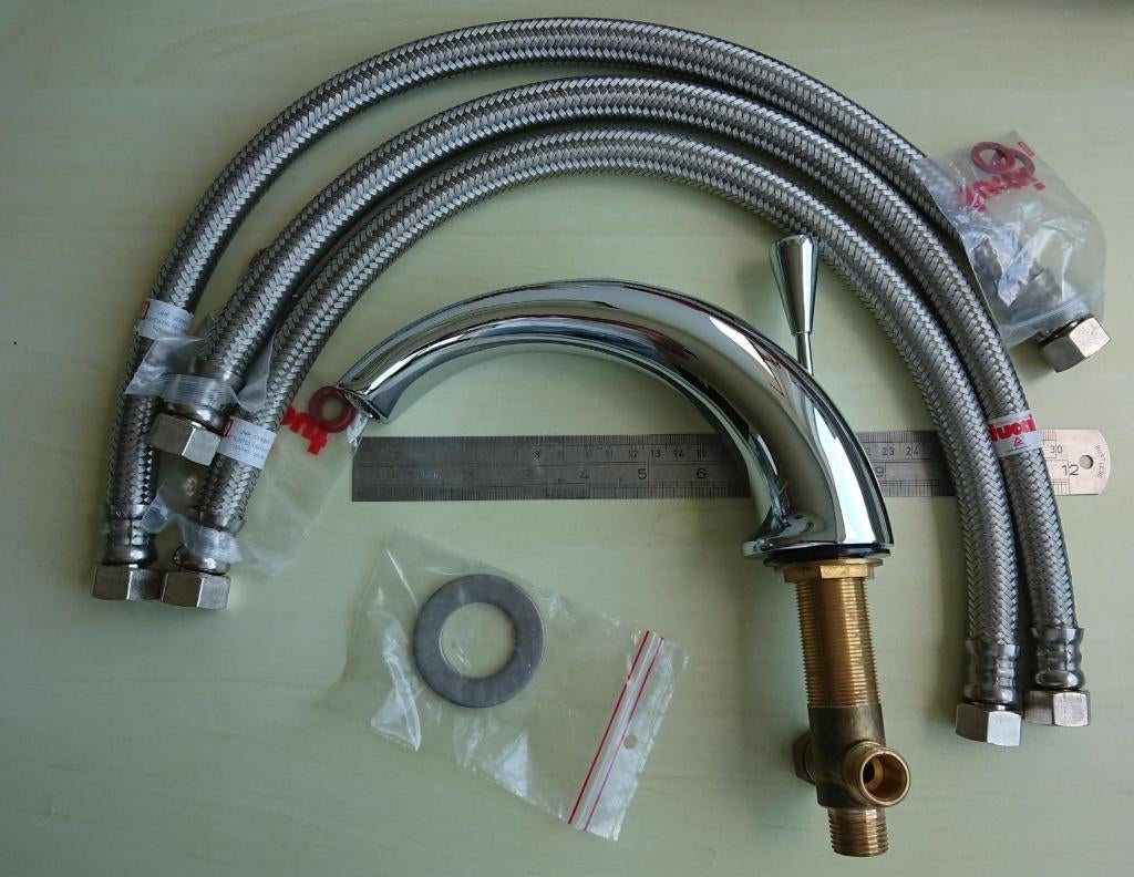 Damixa bad kraan / baduitloop, Doe-het-zelf en Verbouw, Sanitair, Ophalen of Verzenden, Nieuw, Chroom, Bad