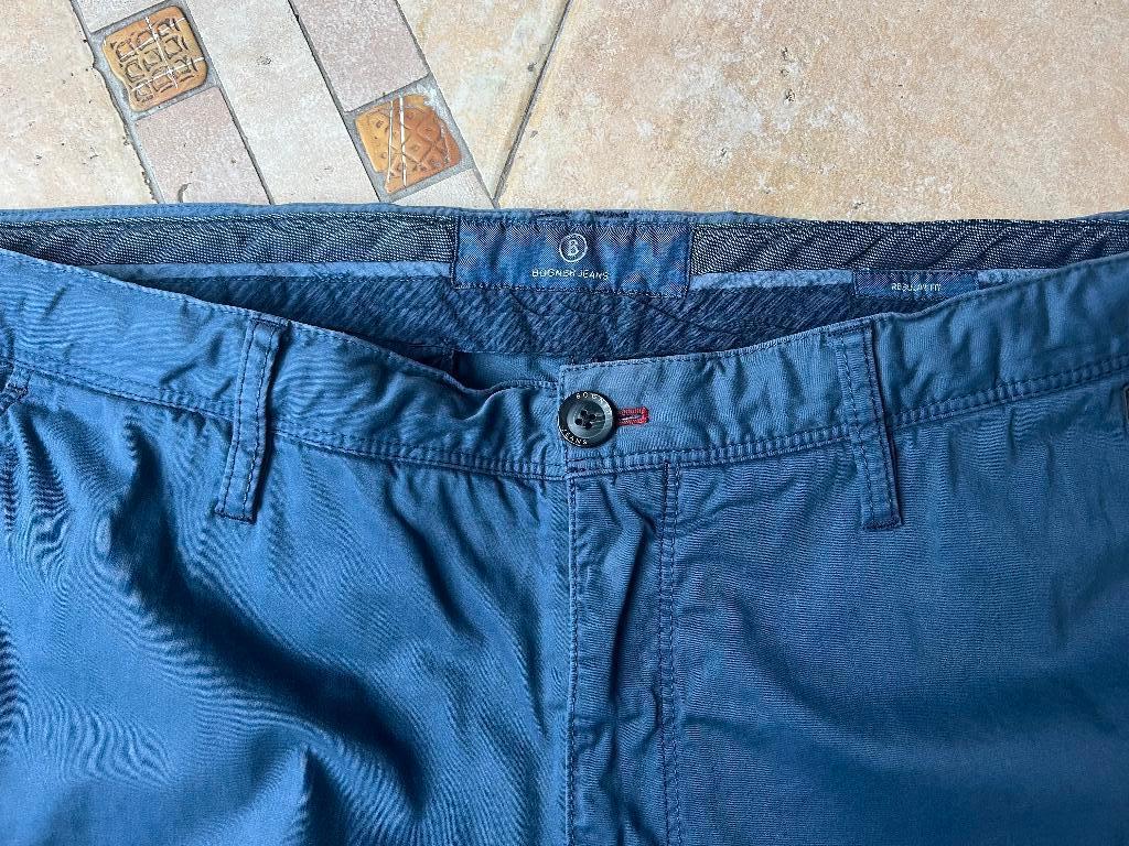 Heren broek Bogner blauw mt  38  / 32 met elasthan, Blauw, Overige maten, Ophalen of Verzenden, Zo goed als nieuw
