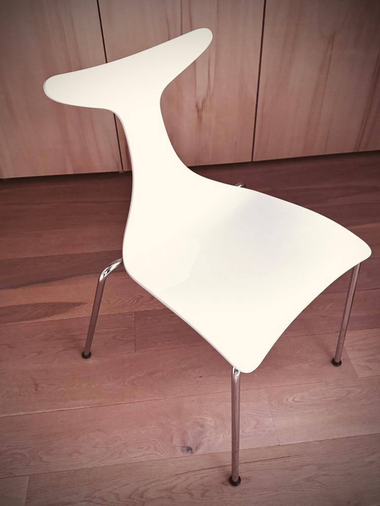 Design stoel wit - Ciacci Kreaty Delfy Lux, Huis en Inrichting, Modern vintage, Kunststof, Wit, Ophalen of Verzenden