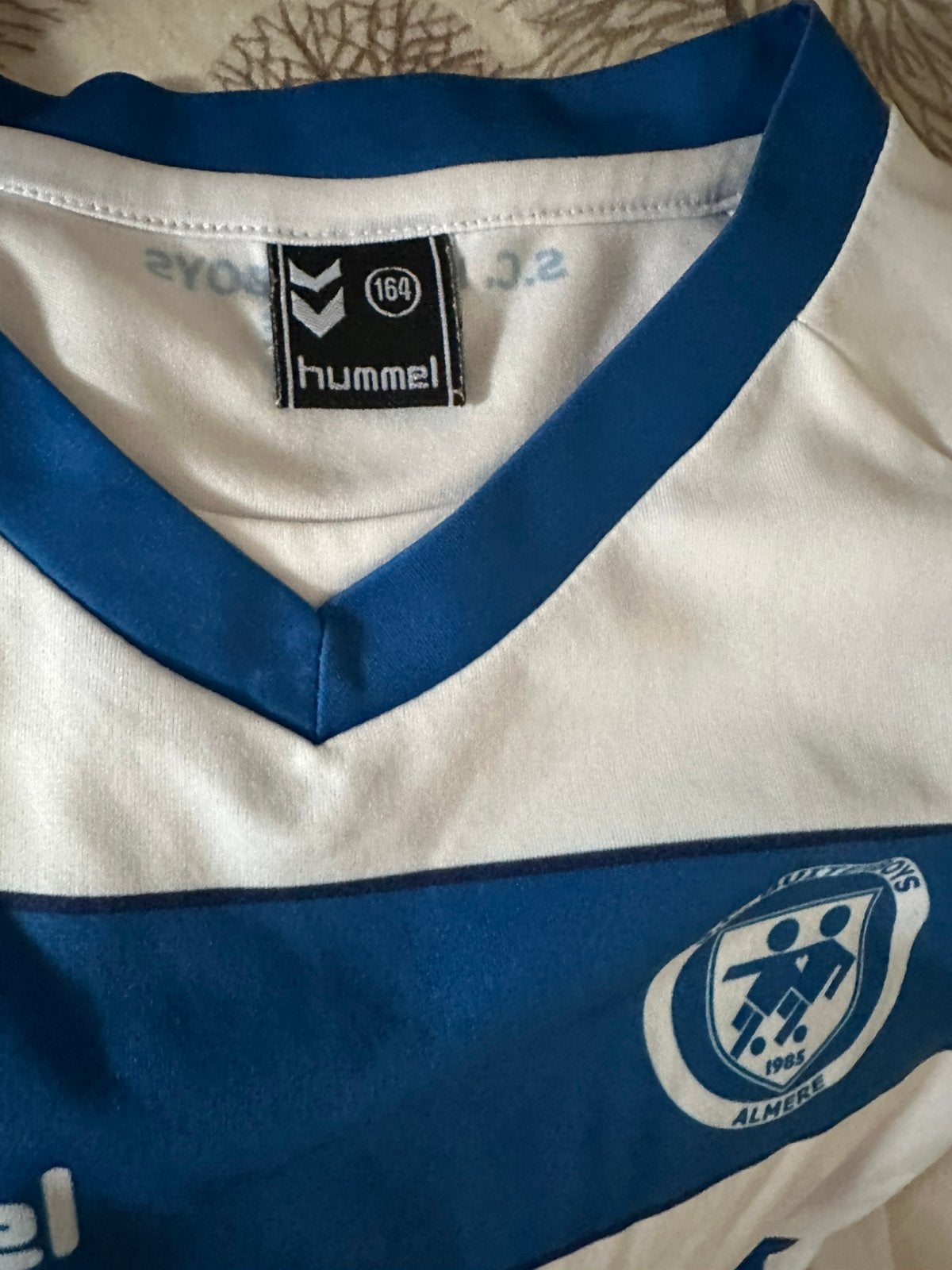 Voetbal tshirt, Blauw, Ophalen of Verzenden, Zo goed als nieuw, Voetbal