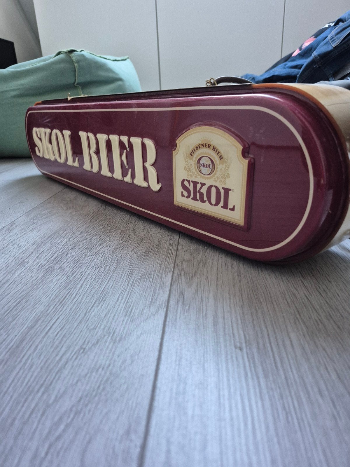 Vintage Skol Bierlamp - Reclamebord, Ophalen of Verzenden