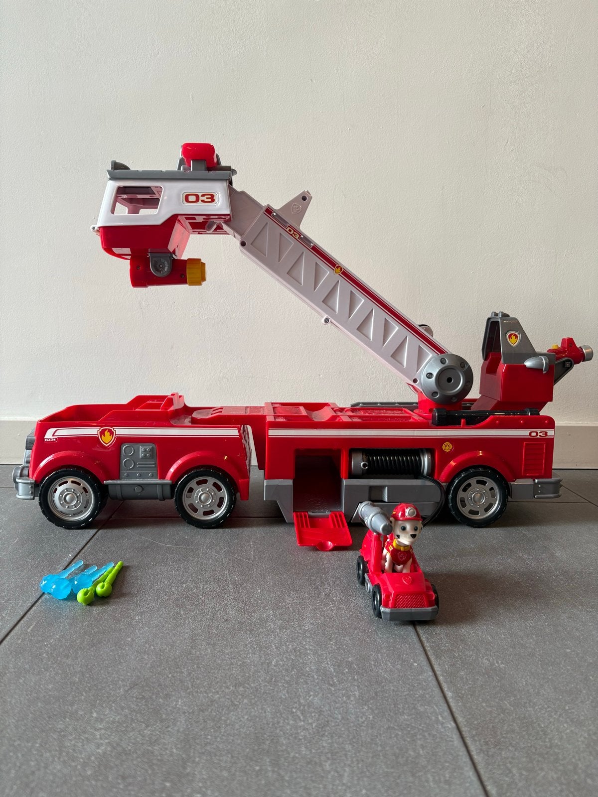 Paw Patrol Ultimate Rescue Brandweerwagen met Marshall, Ophalen, Zo goed als nieuw