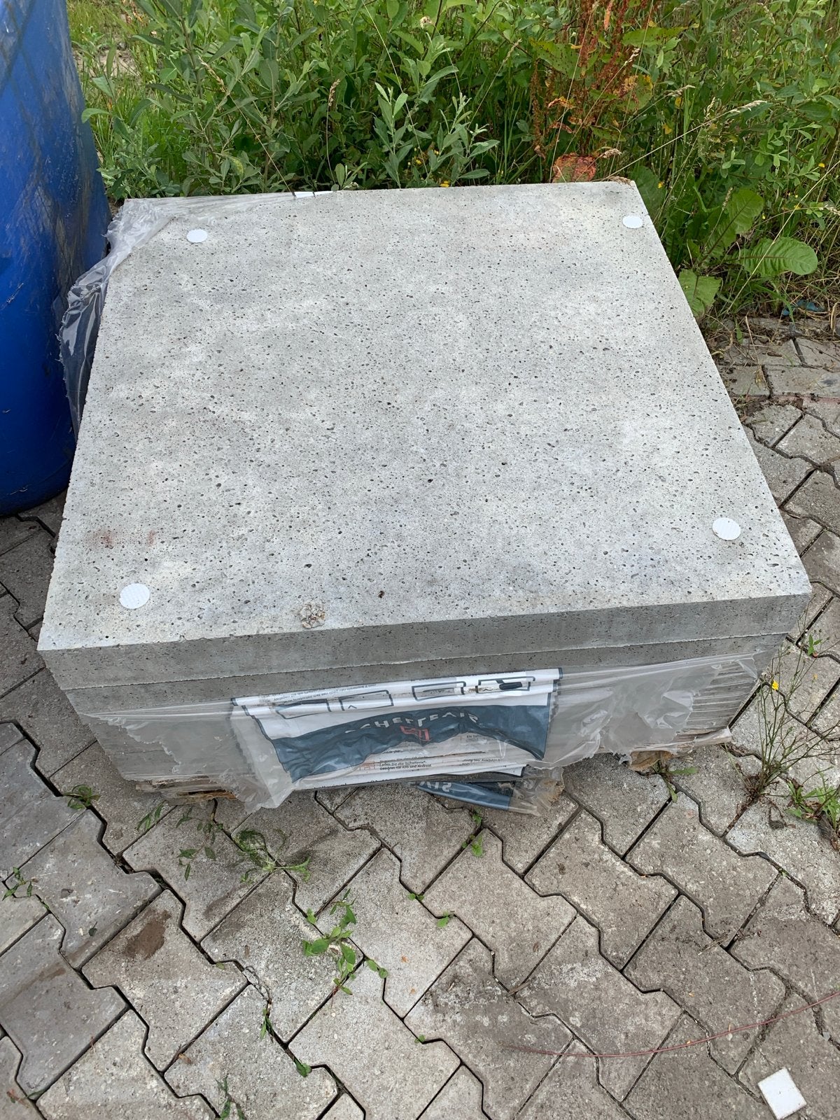 Schellevis tegels 100x100x10 cm grijs 4 stuks, Tuin en Terras, Tegels en Klinkers, Ophalen, Overige materialen, Nieuw, 5 tot 10 m²
