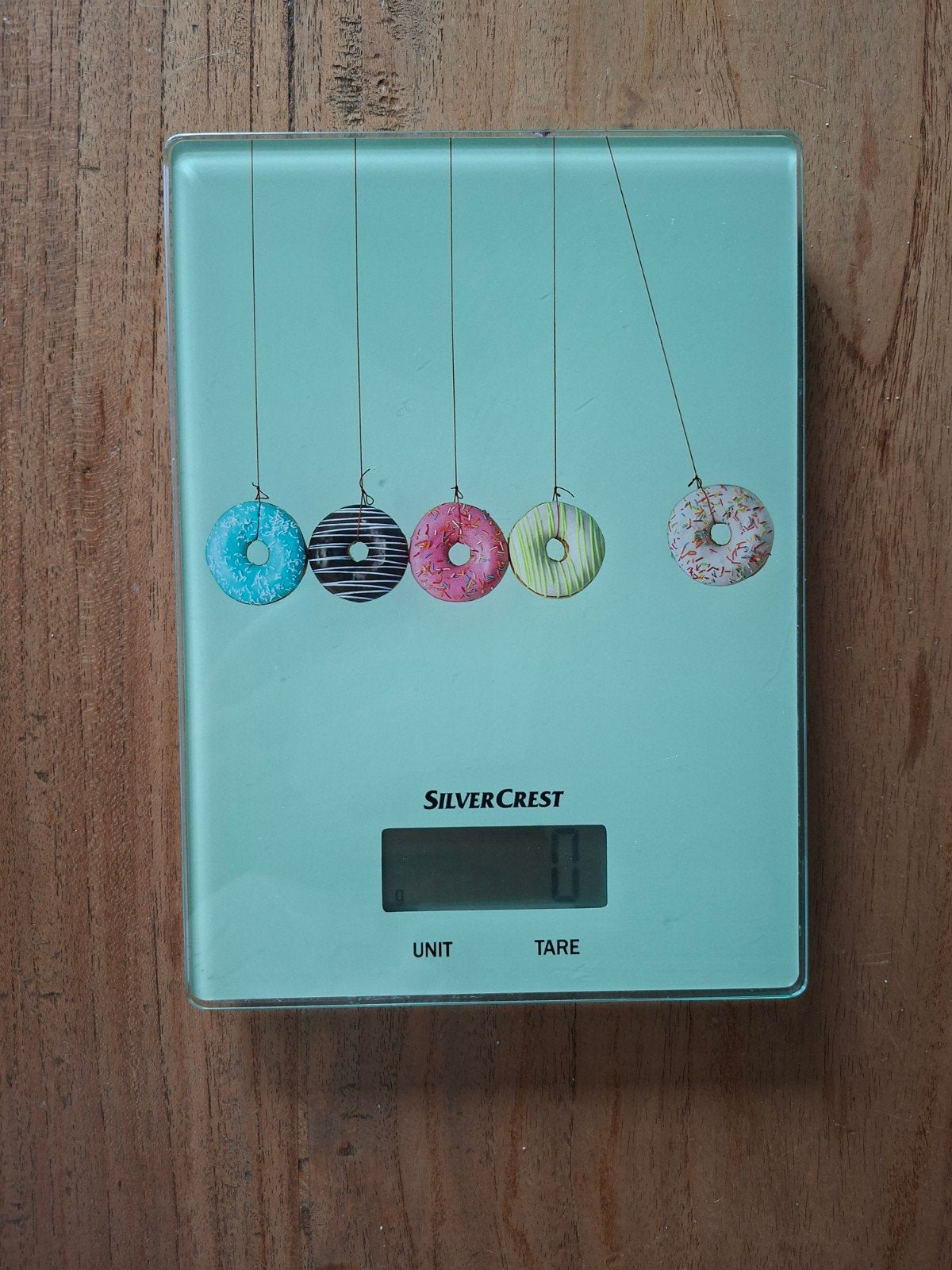 Silvercrest Keukenweegschaal - Digitaal met Donut Design, Ophalen of Verzenden, Zo goed als nieuw, Overige merken, Groen