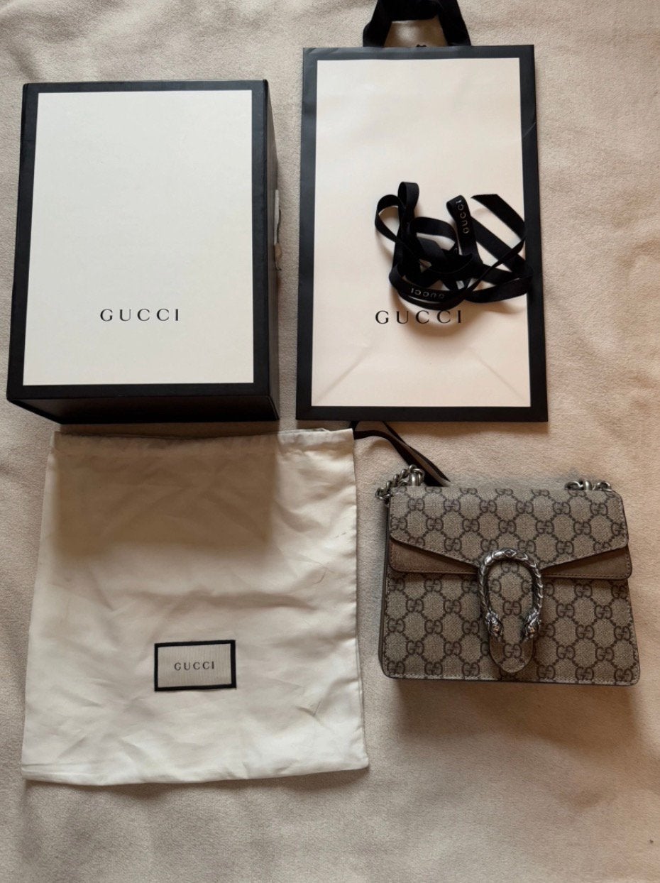Originele Gucci Dionysus Tas – Compleet, Ophalen of Verzenden, Zo goed als nieuw, Zwart, Handtas