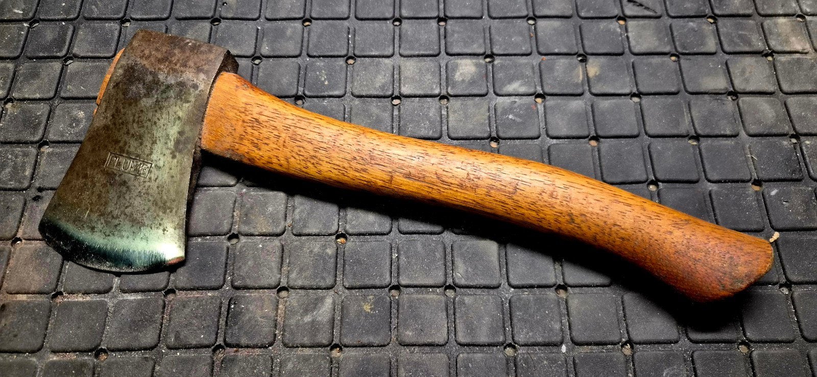 Vintage Plumb Bijltje - Hickory Steel 35 cm met Kydex, Verzenden