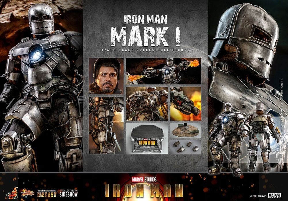 Hot Toys Iron Man Mark I Exclusive MMS605D40B, West Campus 1 76863 Herxheim (DE), Actiefiguur of Pop, Heo GmbH, Nieuw