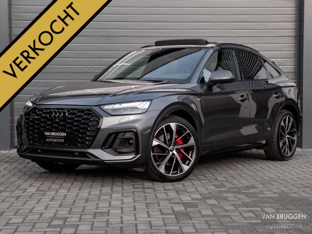Audi Q5 Sportback 55 TFSI e S-Line Pano RS-Stoelen Luchtv Ma, Automaat, Gebruikt, 4 cilinders, Plug-in hybride