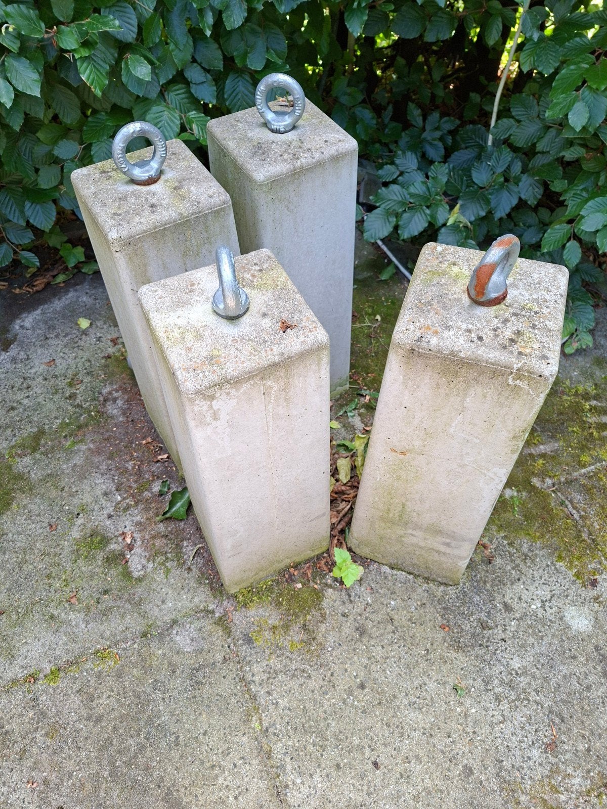 Betonnen palen met hijsogen (4 stuks), Ophalen of Verzenden, Gebruikt