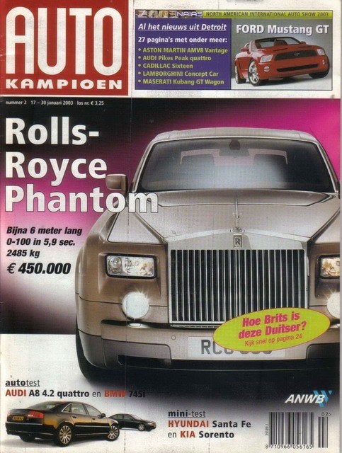Autokampioen 2 2003 : Audi A8 4.2 Quattro - BMW 745i - Ford, Ophalen of Verzenden, Gelezen, Algemeen