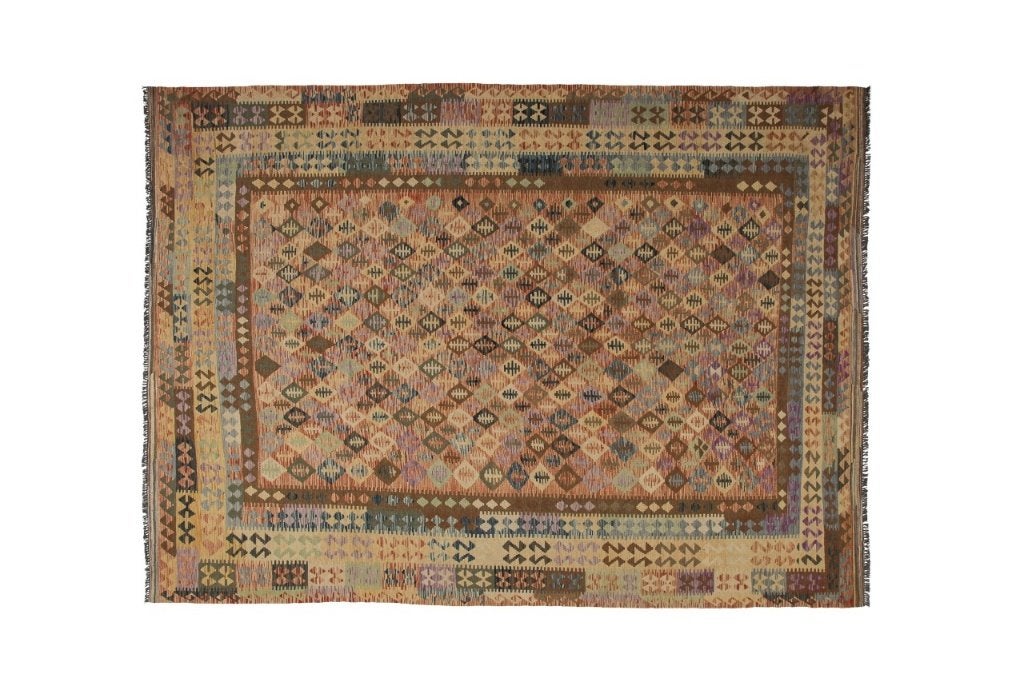 Perzisch tapijt kelim 352x248/wandkleed/Oosterse/Kilim/Loper, Ophalen, Www.simatapijten.nl, 200 cm of meer, Info@simatapijten.nl