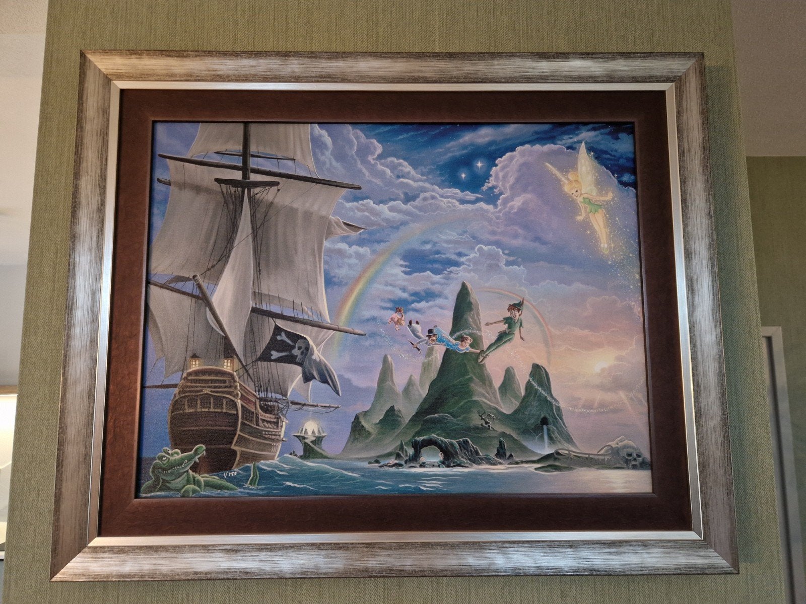 Disney Fine Art met CoA (nr. 1 van 195)
- met dubbele lijst, Ophalen, Peter Pan of Pinokkio, Zo goed als nieuw, Plaatje of Poster