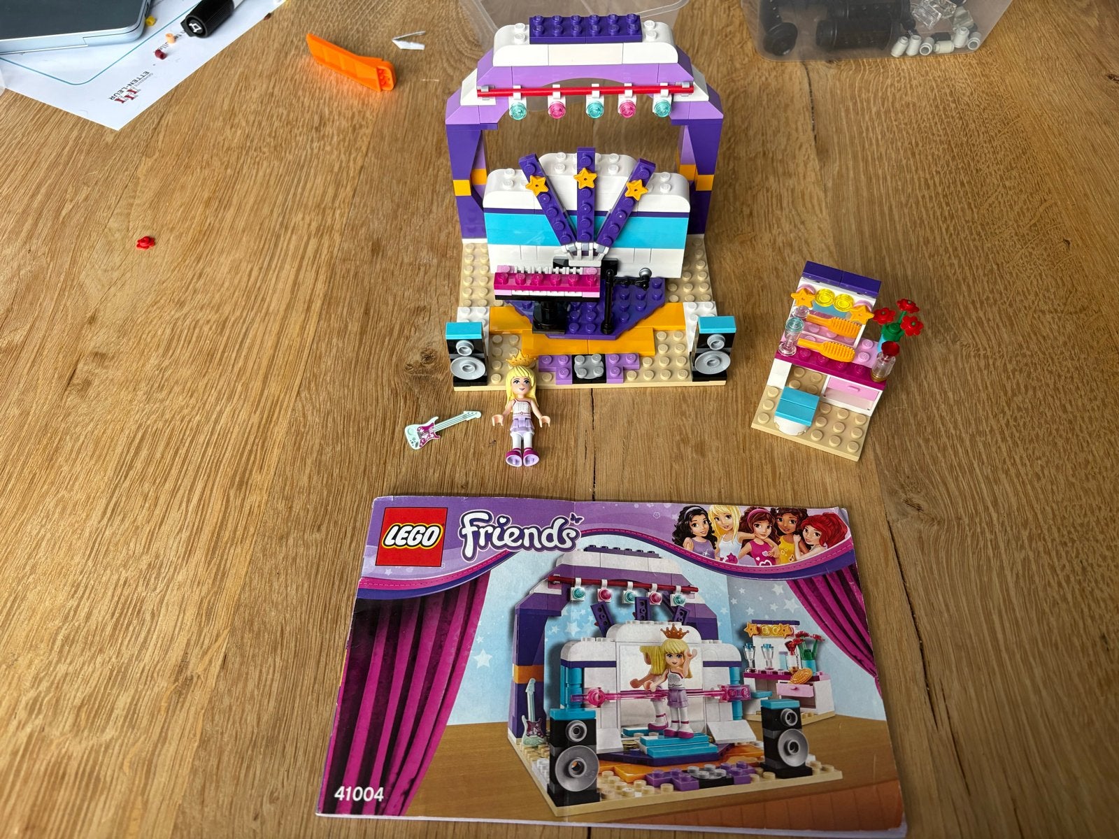 Lego Friends Popster Showpodium 41004 met minifiguur, Gebruikt, Lego, Friends, Ophalen of Verzenden