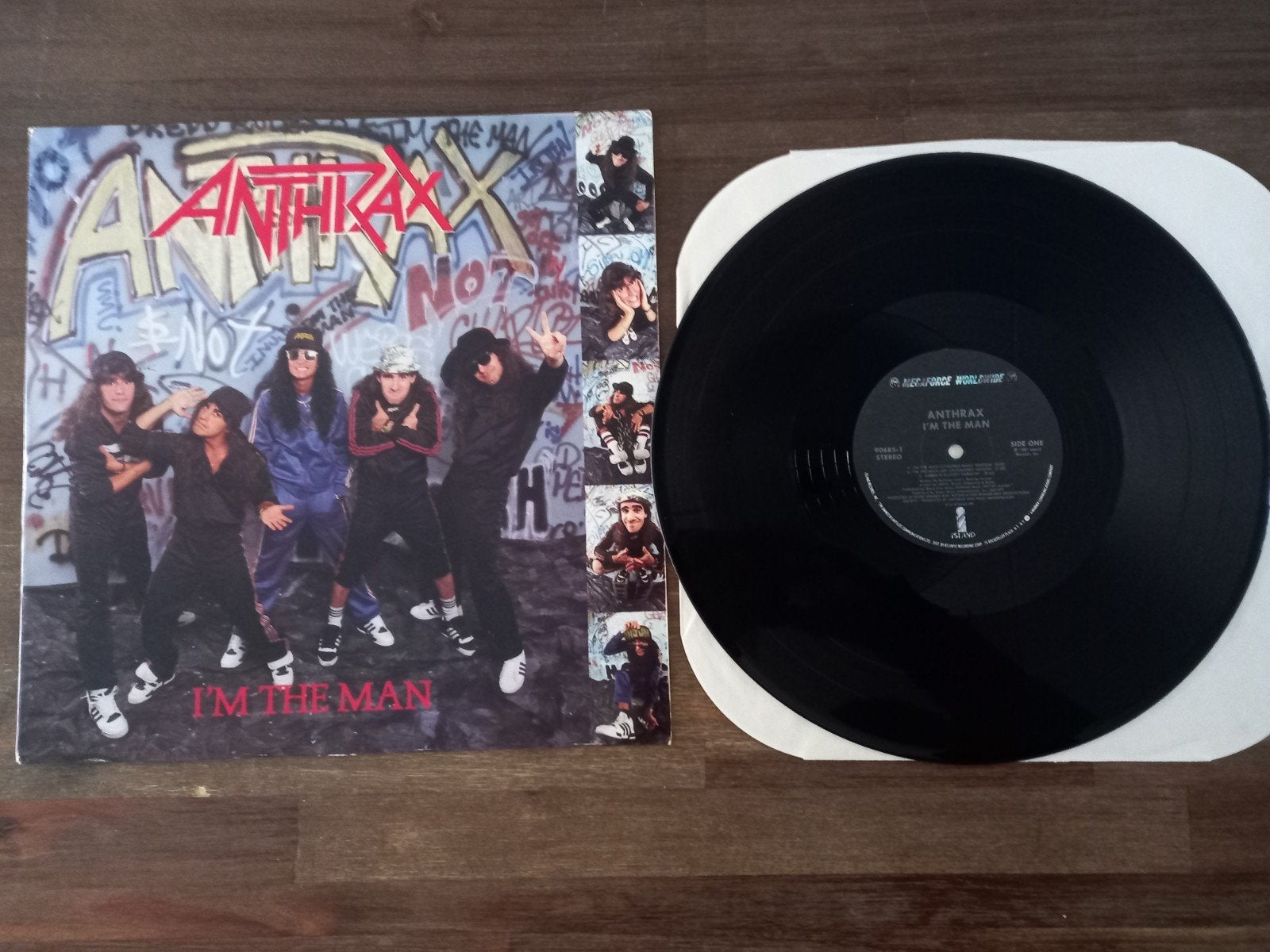Anthrax - I'm the Man (Vinyl, Island/Megaforce 1987, NM), Originele persing, Ophalen of Verzenden, Zo goed als nieuw, EP