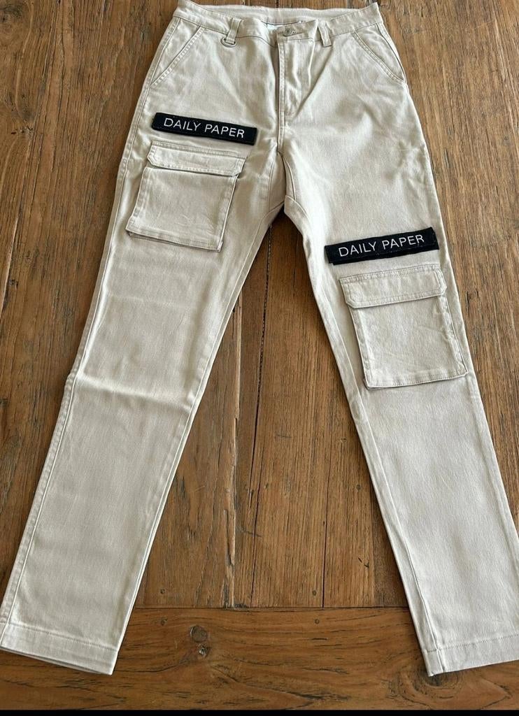 Daily Paper Cargo Pants - Beige/Sand - Maat XS, Beige, Nieuw, Ophalen of Verzenden, Daily Paper