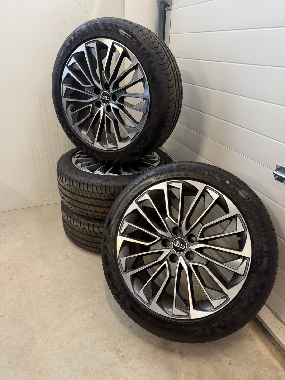 Originele audi A6 velgen zomerbanden 5x112 7mm, Ophalen, Winterbanden, Banden en Velgen