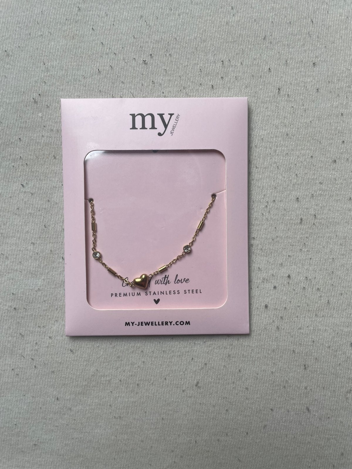 My Jewellery Gouden Hartjes Ketting - Limited Edition, Nieuw, Ophalen of Verzenden, Goud, Overige materialen