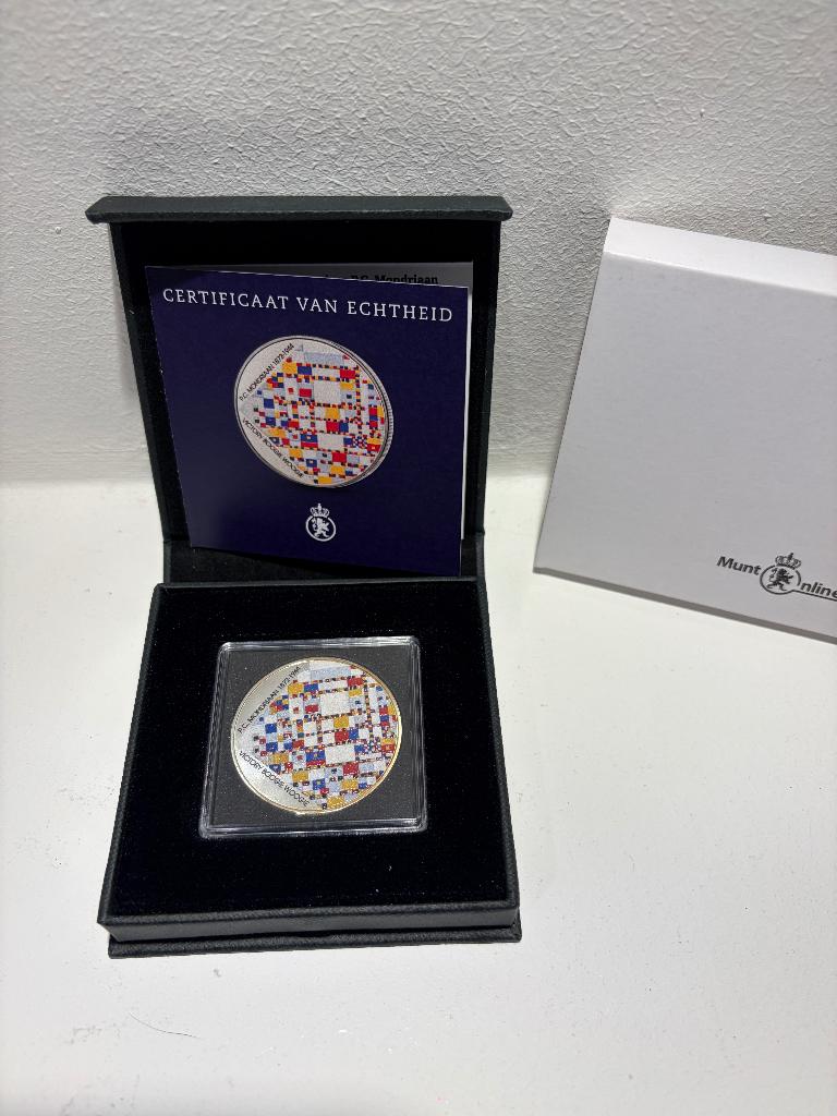 Herdenkingsuifgifte 150 jaar Mondriaan, Verzenden, Koningin Beatrix, Losse munt, Zilver