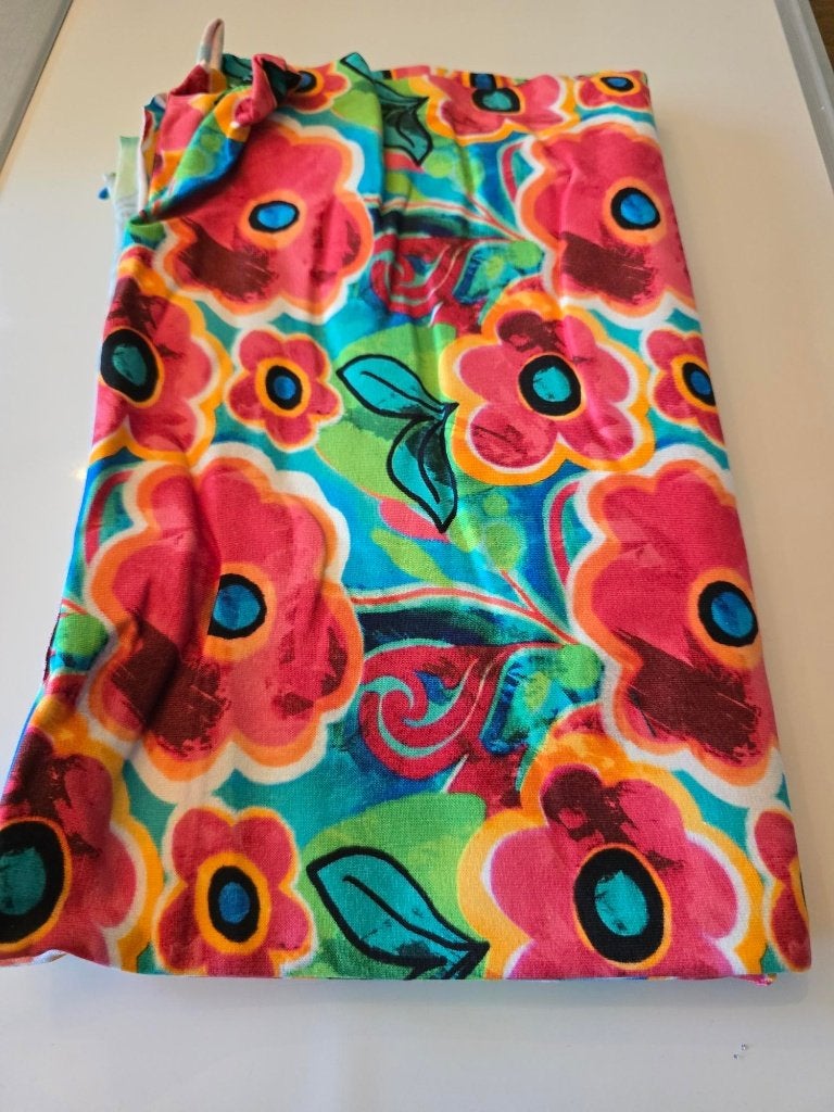 tricot viscose flowers (113), Overige materialen, 120 cm of meer, Nieuw, Ophalen of Verzenden