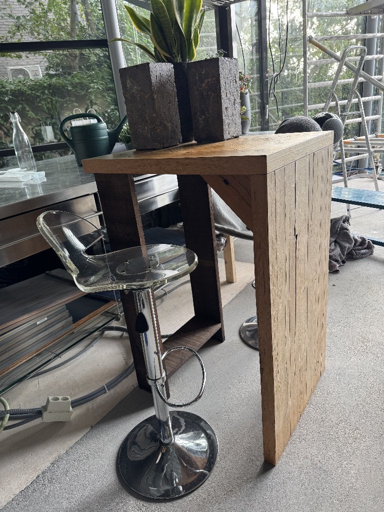 Bar-statafel met barkrukken, Ophalen, Gebruikt