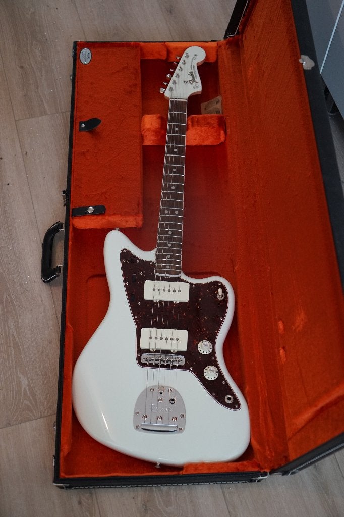 Fender American Vintage ’65 Jazzmaster – Olympic White – USA, Muziek en Instrumenten, Ophalen, Nieuw, Solid body, Fender