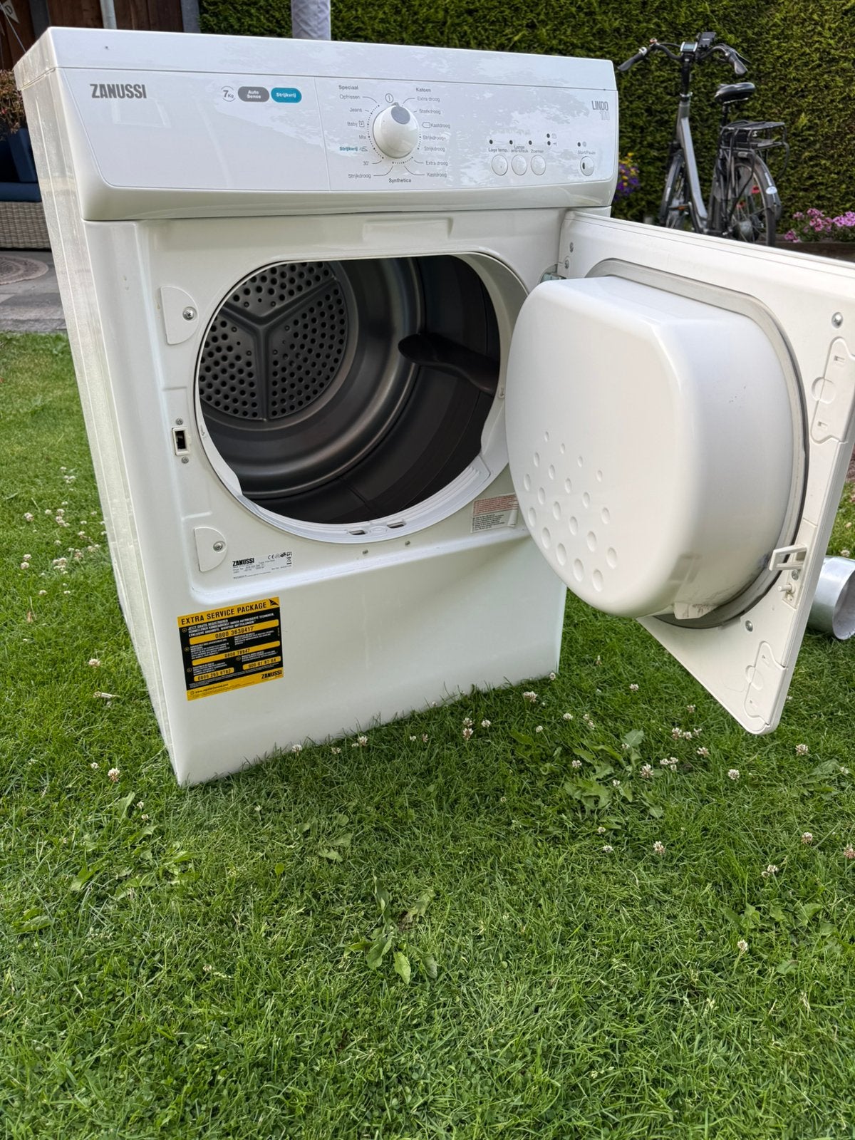 Wasdroger 7 kg Zanussi, Witgoed en Apparatuur, Wasdrogers, Ophalen, 6 tot 8 kg, Luchtafvoer, Zo goed als nieuw