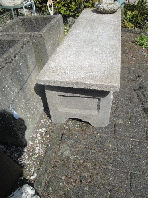 robuuste betonnen tuinbank, Ophalen, Nieuw
