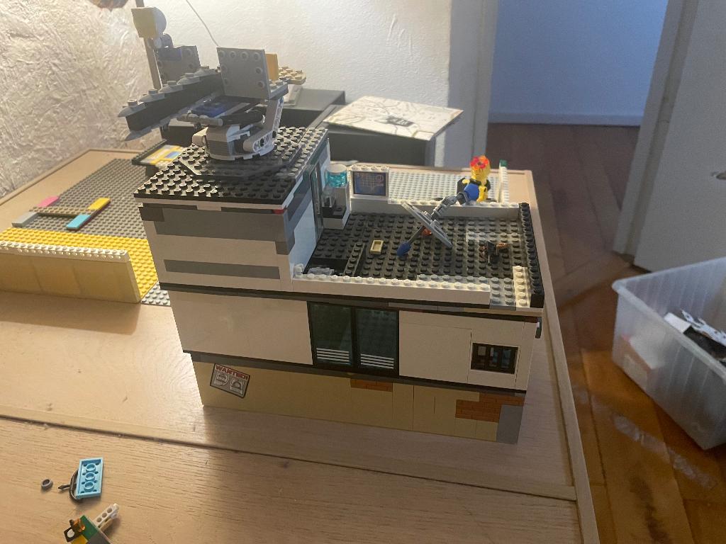 lego politiebasis, Ophalen of Verzenden, Gebruikt, Complete set, Lego