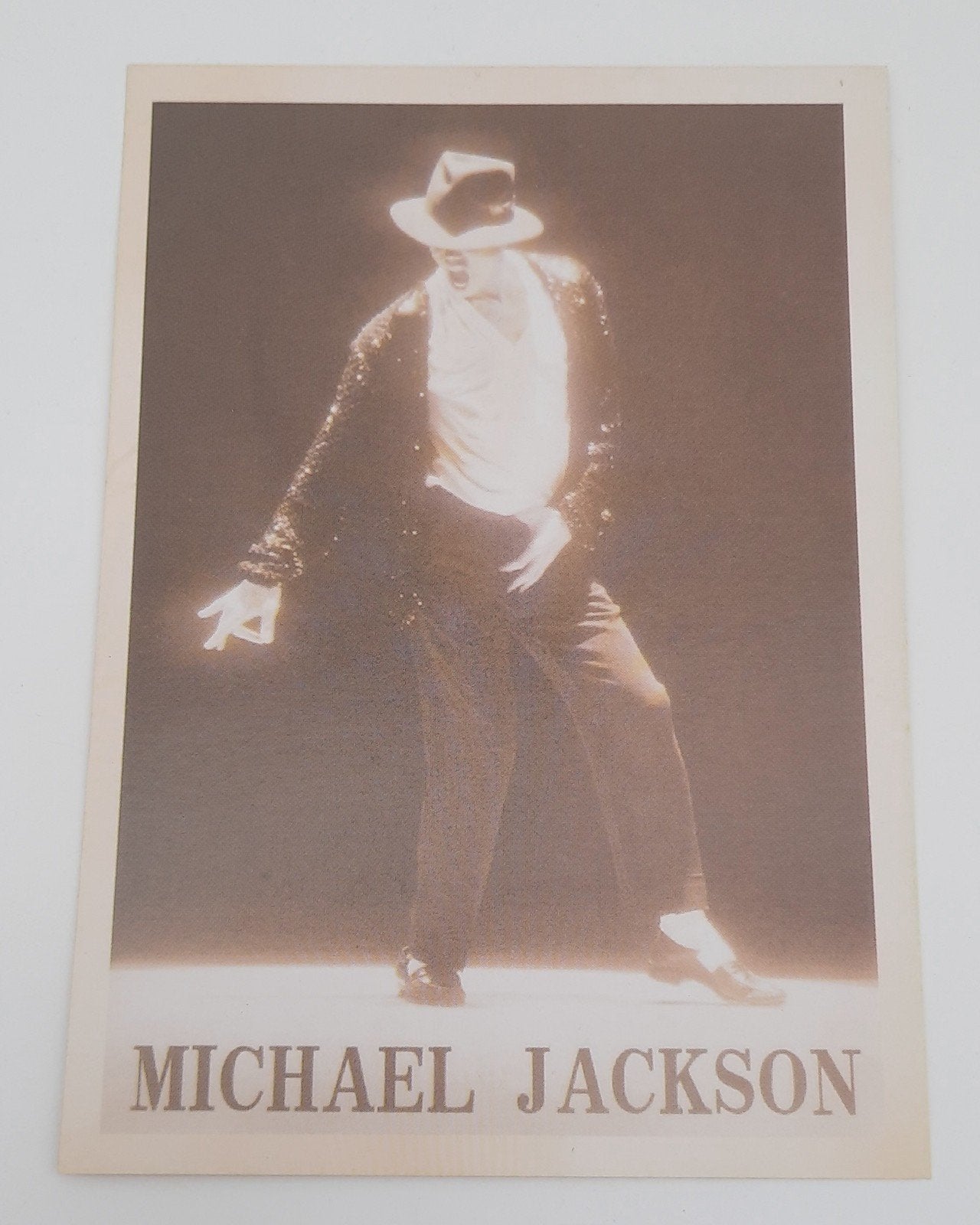 Repro ansichtkaart Michael Jackson, Verzamelen, Ansichtkaarten | Themakaarten, Ongelopen, 1980 tot heden, Sterren en Beroemdheden