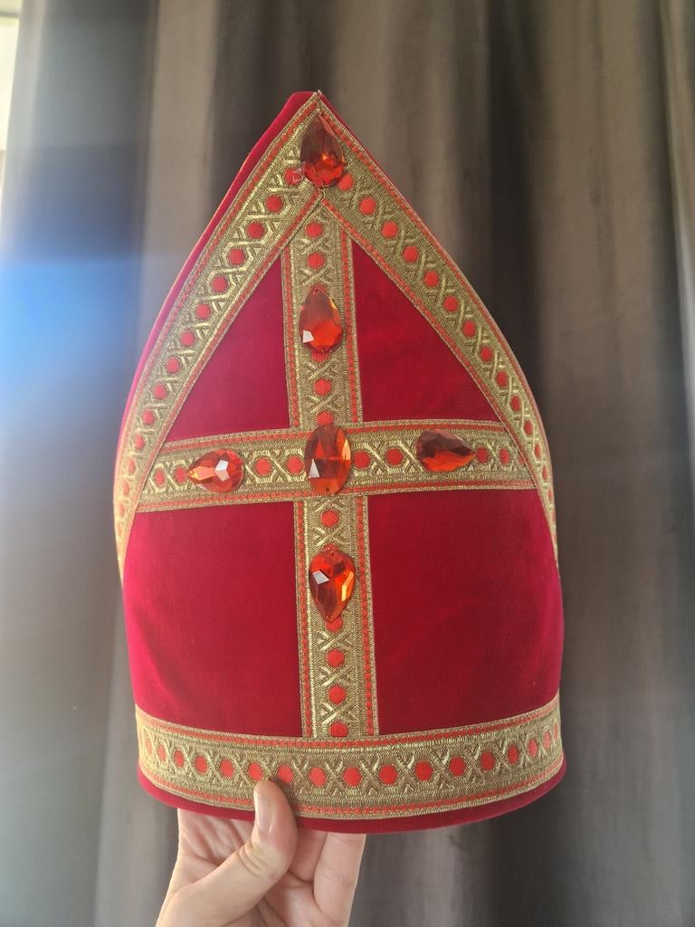 Sinterklaas mijter - 61 cm, Verzenden, Zo goed als nieuw