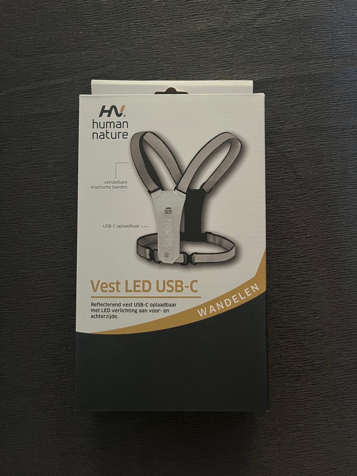 Human Nature LED Vest USB-C - Veiligheid voor Wandelen, Ophalen of Verzenden, Nieuw, Kleding