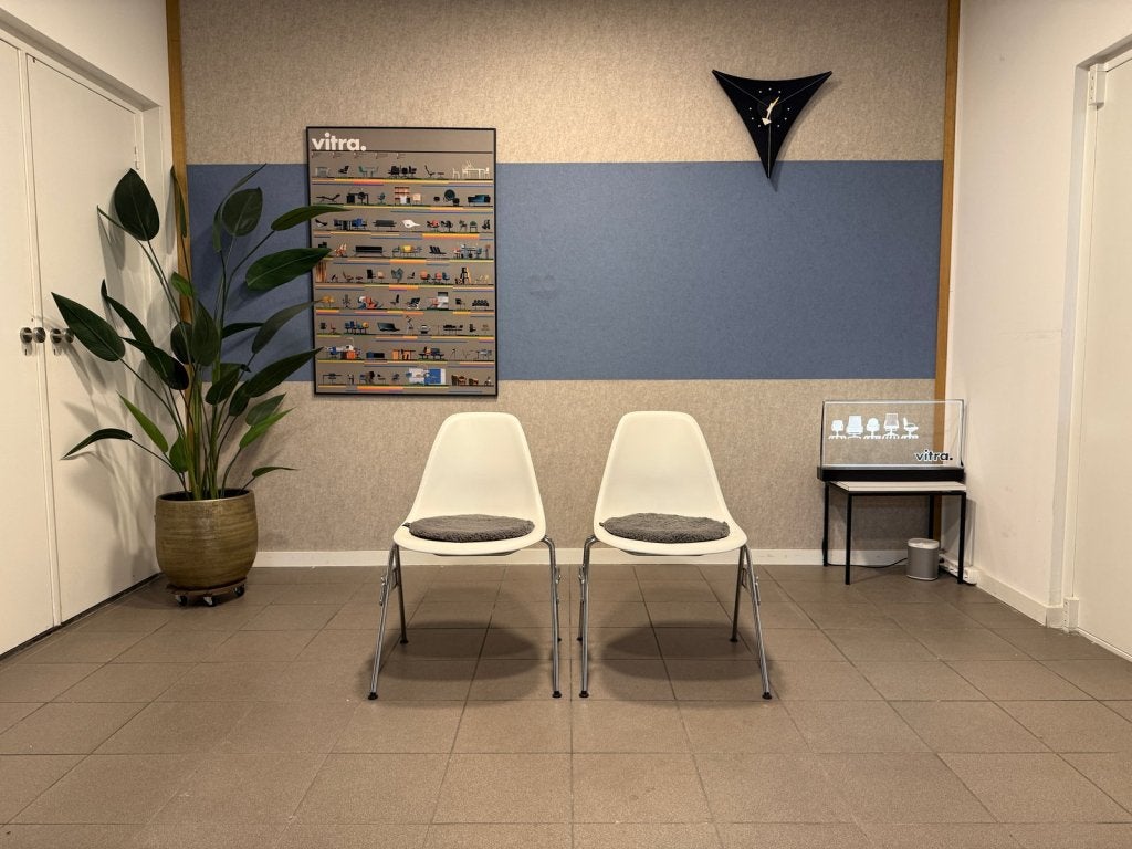 Vitra | Eames | DSS | Wit | Stapelbaar | 2x