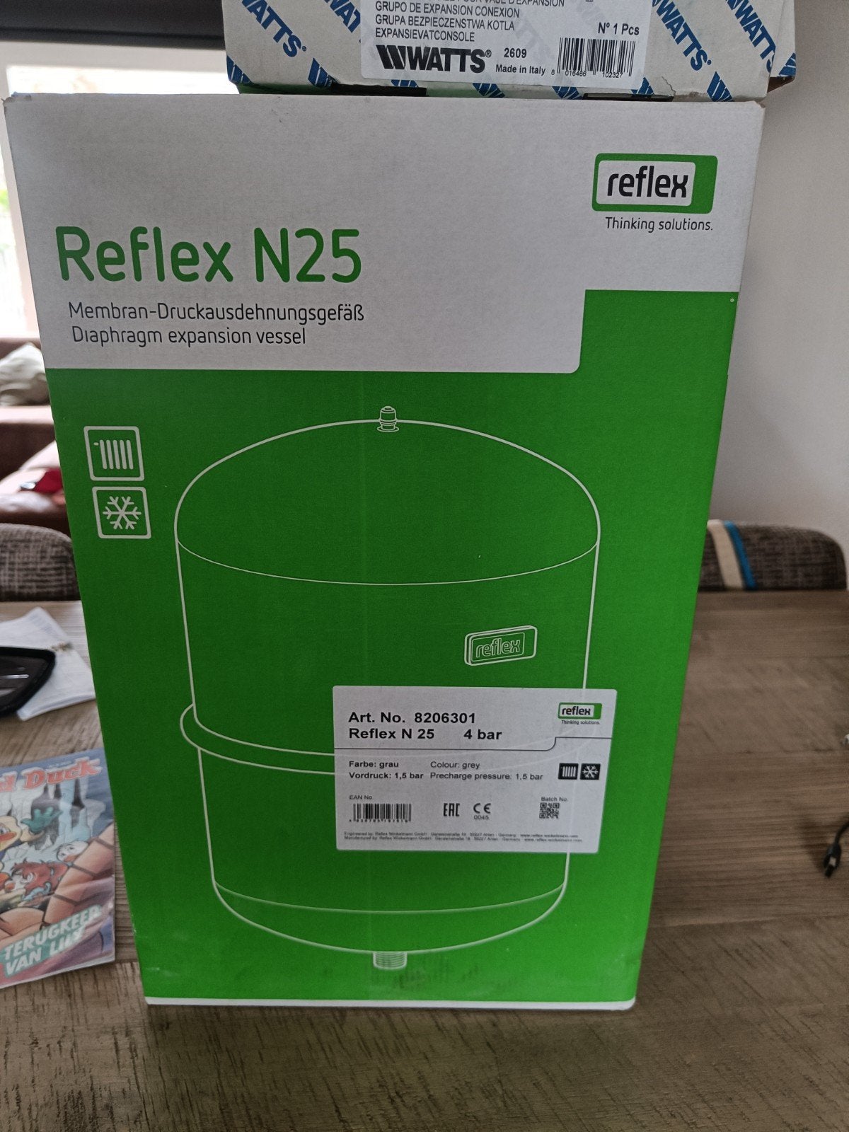 Reflex N25 expansievat 25 liter - Nieuw in doos, Ophalen of Verzenden, Nieuw, Overige typen