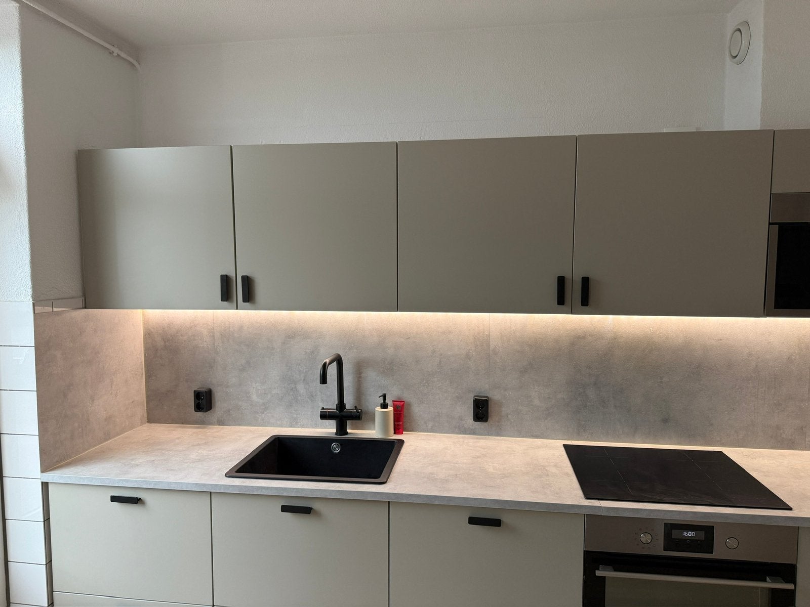 IKEA Keuken - Havstorp Beige, Apparatuur en Garantie, Ophalen, Enkelwandige keuken, Zo goed als nieuw, Hout