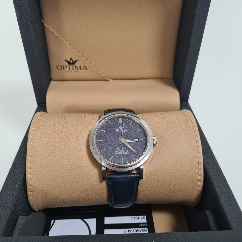 Optima Ortilla Stöbli | Automatic Heren Horloge, Ophalen of Verzenden, Gebruikt, Jongen
