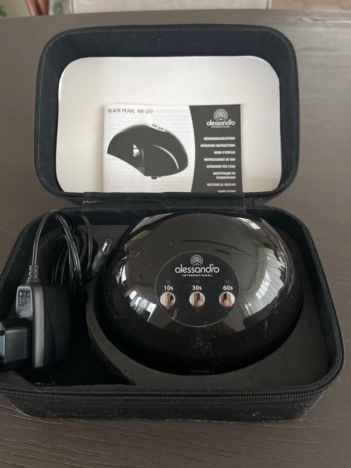 Alessandro International Black Pearl 6W LED nagellamp, Ophalen of Verzenden, Zo goed als nieuw, Overige typen