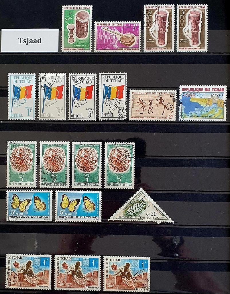 Postzegels Tsjaad - Tchad, Postzegels en Munten, Ophalen of Verzenden, Overige landen, Gestempeld