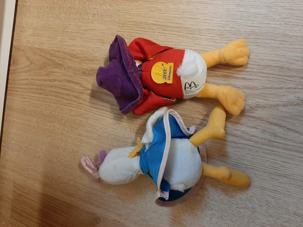 Donald duck en katrien knuffeltjes mcdonalds, Verzamelen, Ophalen of Verzenden