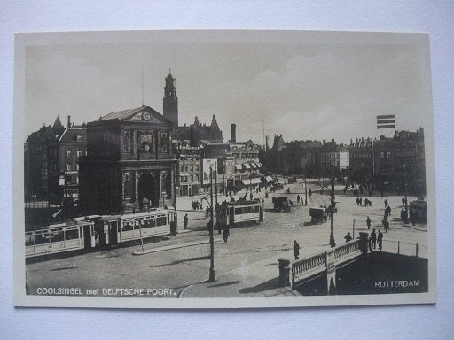 R88 Rotterdam - Coolsingel, Delftsche poort, Verzenden, 1920 tot 1940, Ongelopen, Zuid-Holland