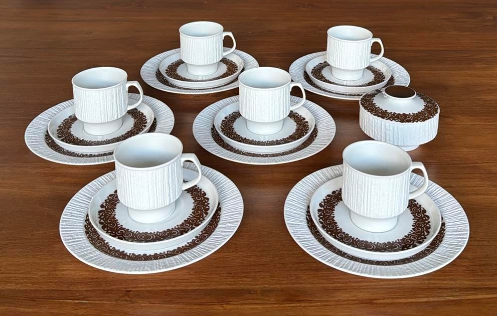 Thomas Arcta Brown ontbijtservies, Huis en Inrichting, Keuken | Servies, Ophalen of Verzenden, Zo goed als nieuw, Bord(en), Overige stijlen