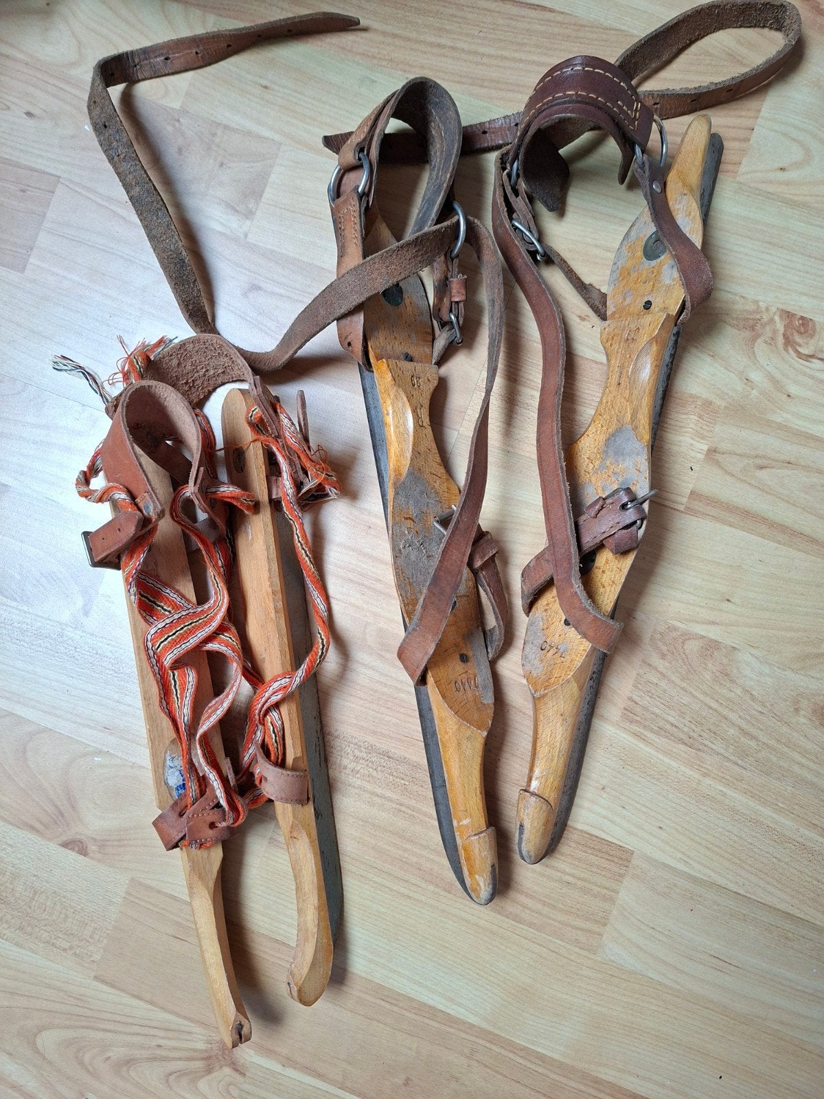 2 paar houten Friese doorlopers, maat 26 en 29, Sport en Fitness, Ophalen of Verzenden, Gebruikt, Friese doorlopers, Overige merken