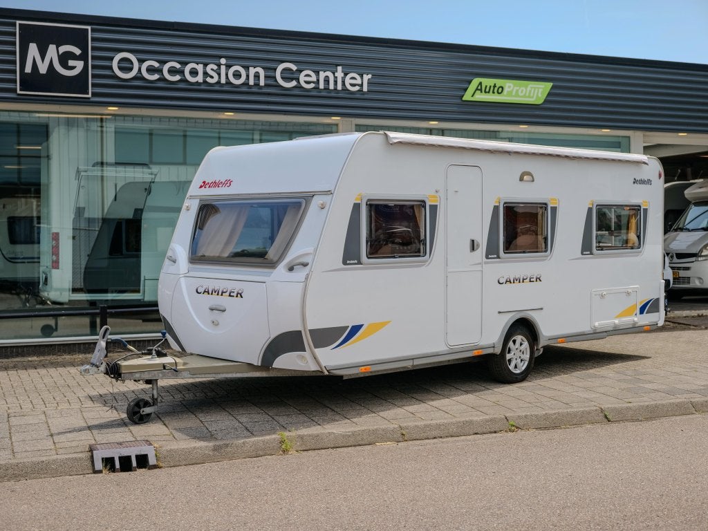 Dethleffs Camper 505 DB LUIFEL + ISABELLA VOORTENT + MOVER, Caravans en Kamperen, Rondzit, Tot en met 2, Bedrijf, Overige typen