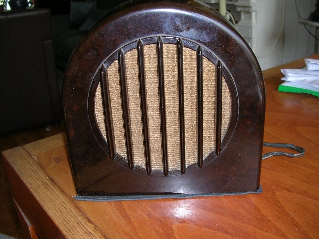 Een gave Bakelieten speaker van PHILIPS type 9846.00, Philips, Gebruikt, Overige typen, Ophalen of Verzenden
