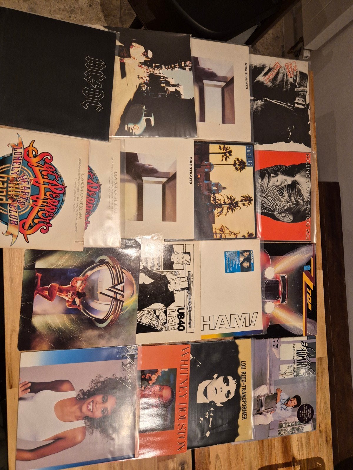 Diverse Pop & Rock LP's: Rolling Stones, Dire Straits, AC/DC, LP, Gebruikt, Pop, Ophalen of Verzenden